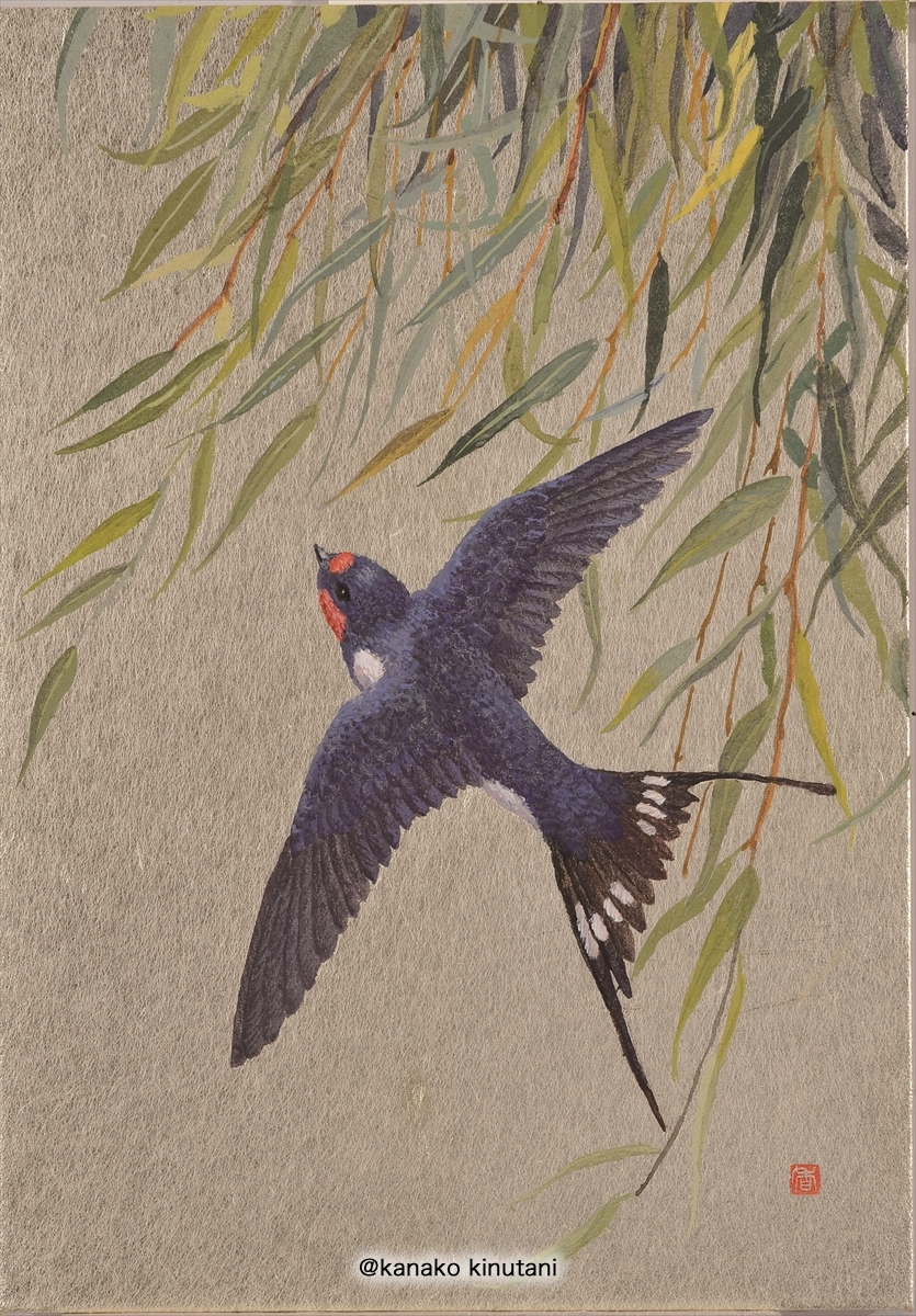 Hanafuda - Willow with swallow-